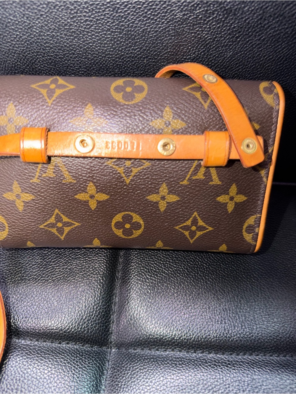 Louis Vuitton Pochette Florentine M51855 Monogram Belt Waist Bag Vachetta Strap - Picture 6 of 6